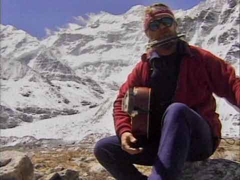 
Playing Guitar At Base Camp At Pangpema Below Kangchenjunga North Face - 80 Metres Below The Summit DVD
